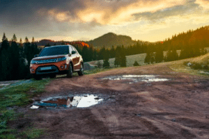SUV na estrada